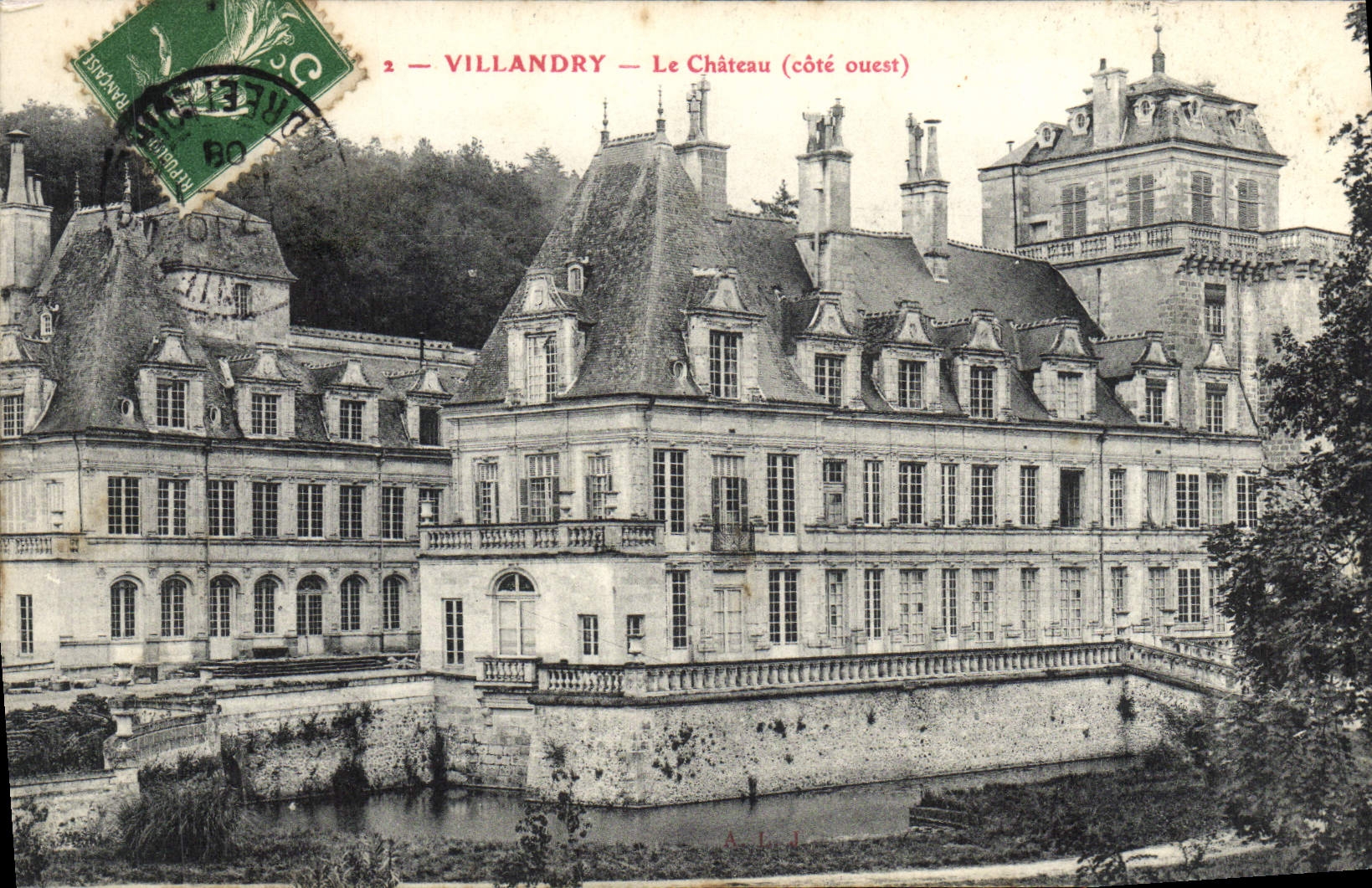 VINTAGE POSTCARD Villandry the Castle