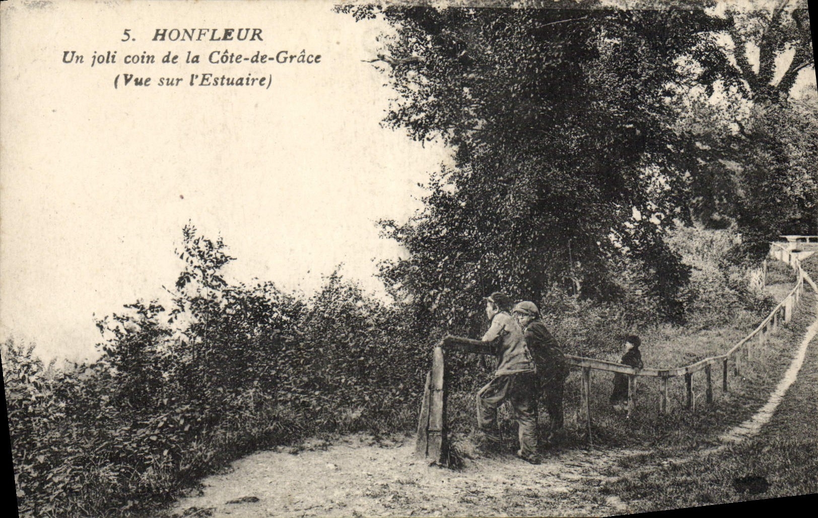 POSTAL Honfleur de la VENDIMIA una esquina bonita de la dimensión de la tolerancia vista en el estuario