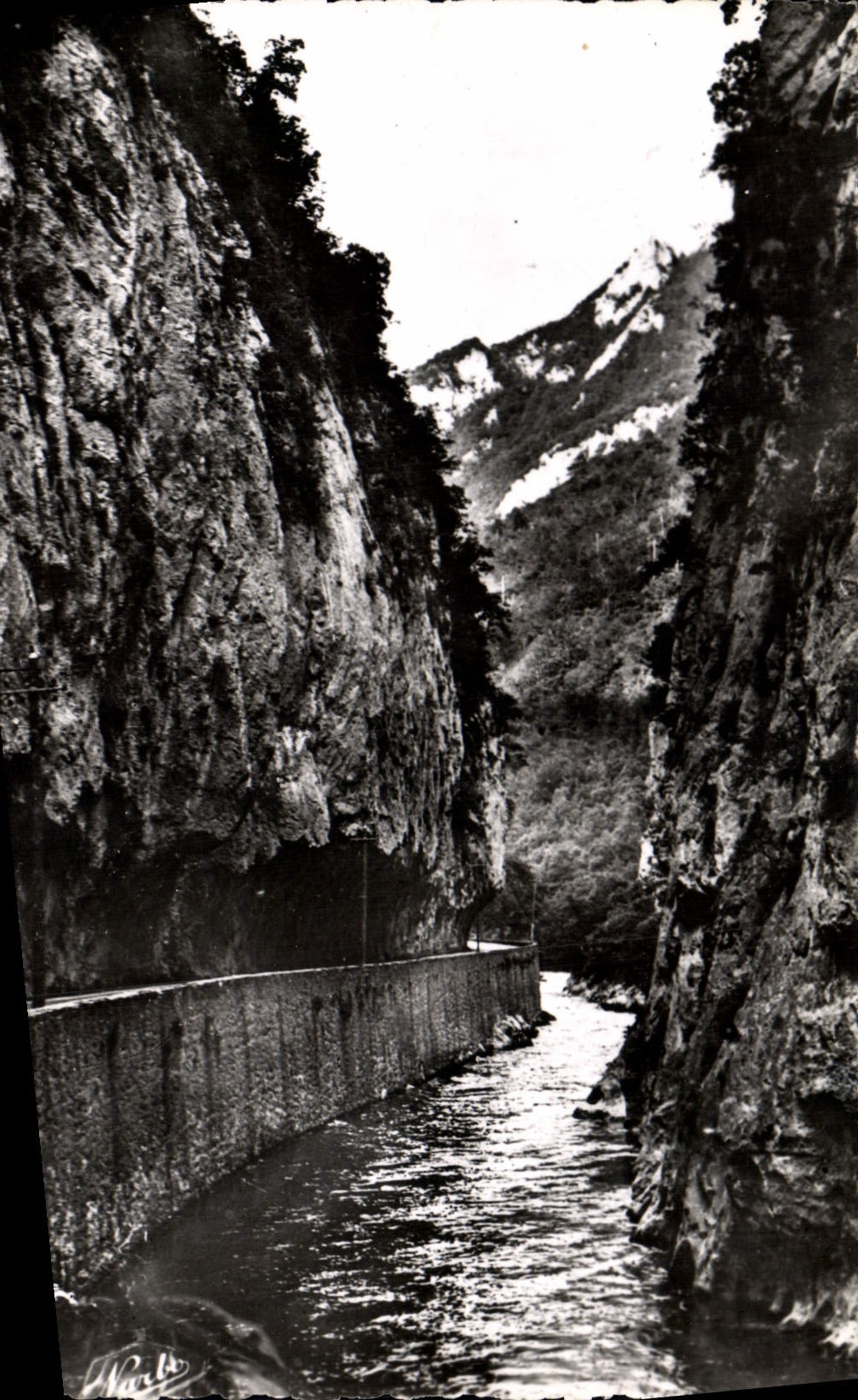 MODERN CARD Falls Georges Saint the Road And the River