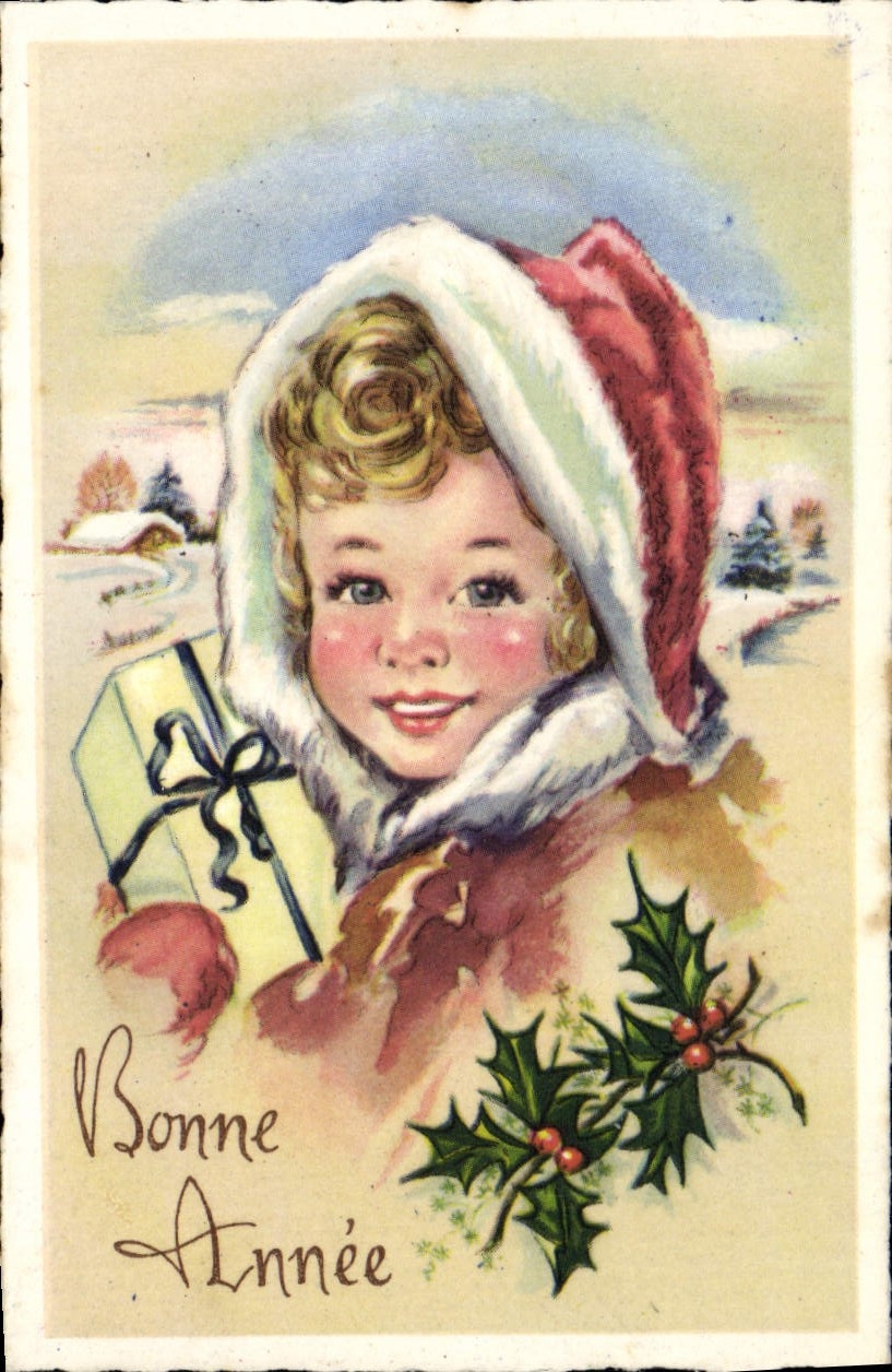 MODERN CARD Happy New Year Child