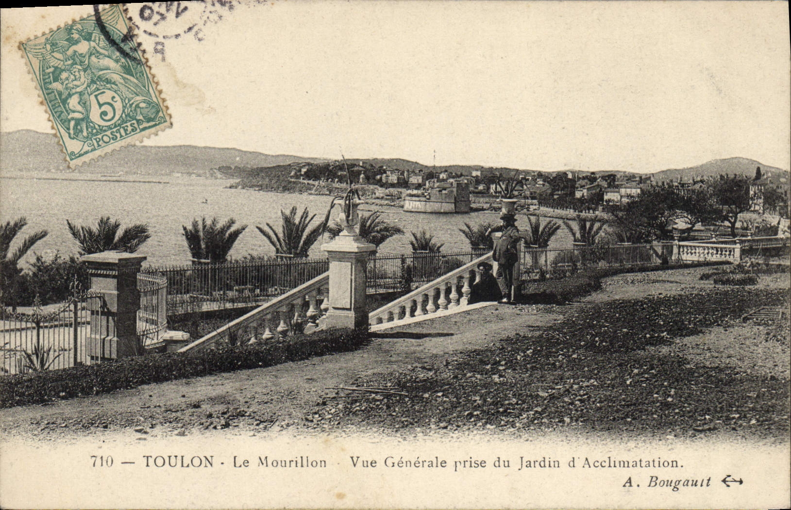 CPA Toulon Le Mourillon Vue Generale Prise Du Jardin D'Acclimatation
