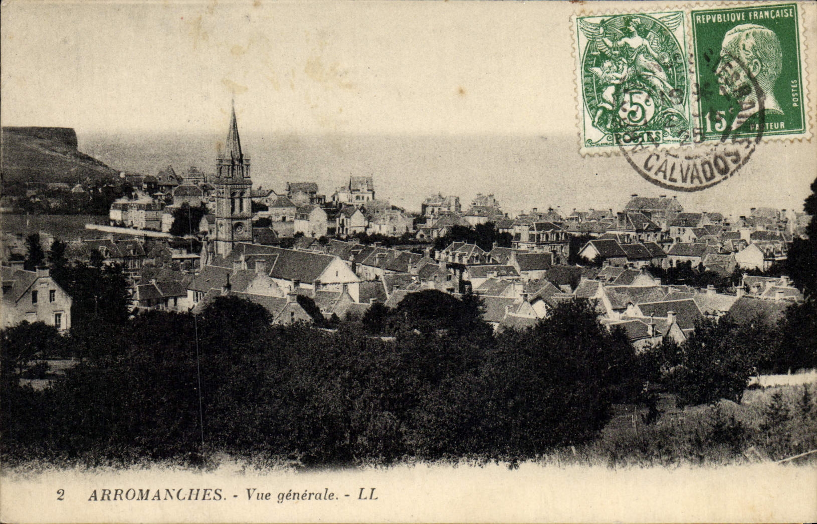 VINTAGE POSTCARD Arromanches View