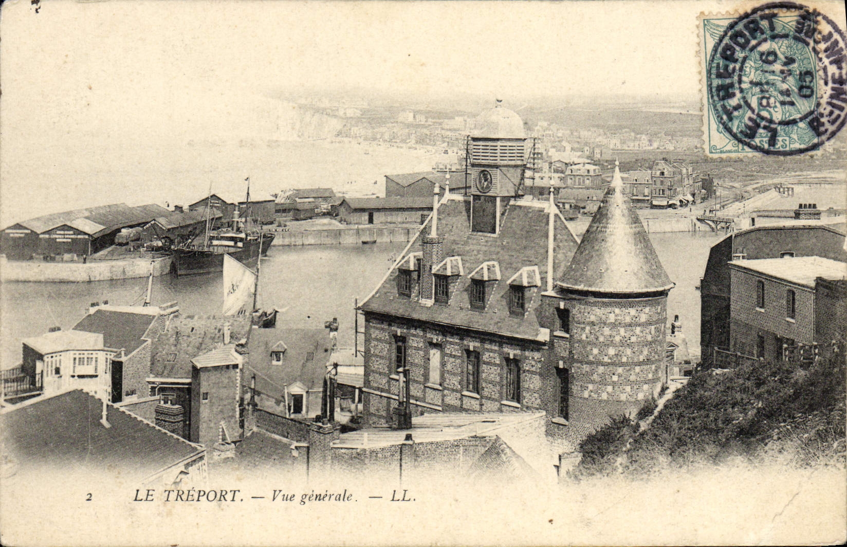 VINTAGE POSTCARD Treport View