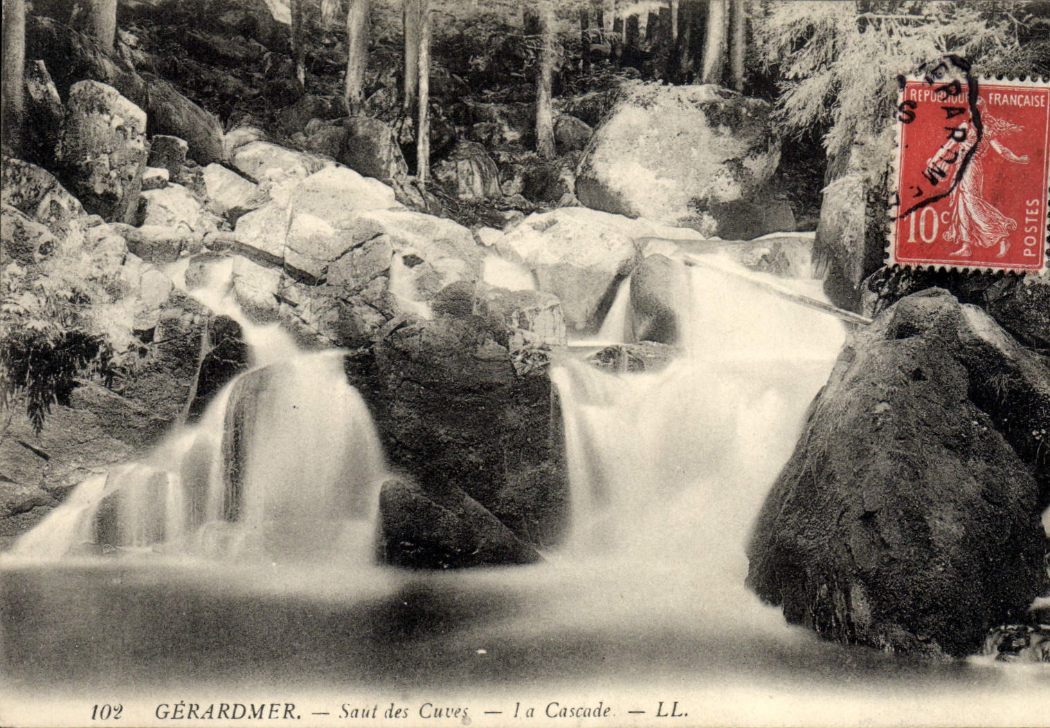 CPA Gerardmer Saut des cuves La cascade