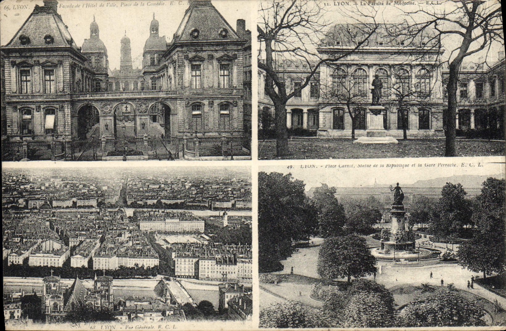 VINTAGE POSTCARD Lyon