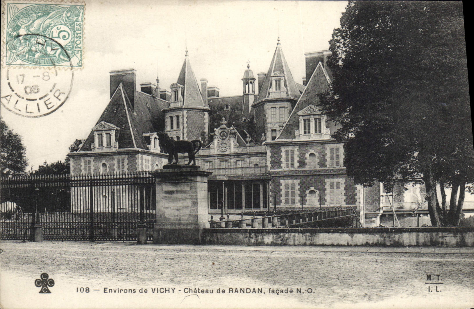 VINTAGE POSTCARD Surroundings of Vich Castle of Randan