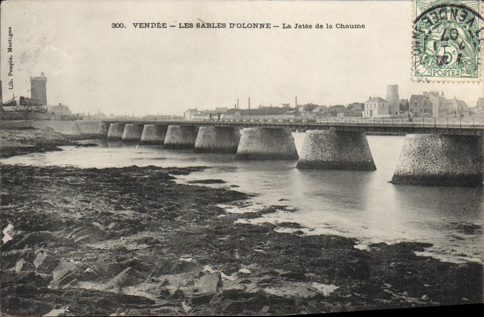 CPA Vendee Les Sables D'Olonne la Jetee de la Chaume