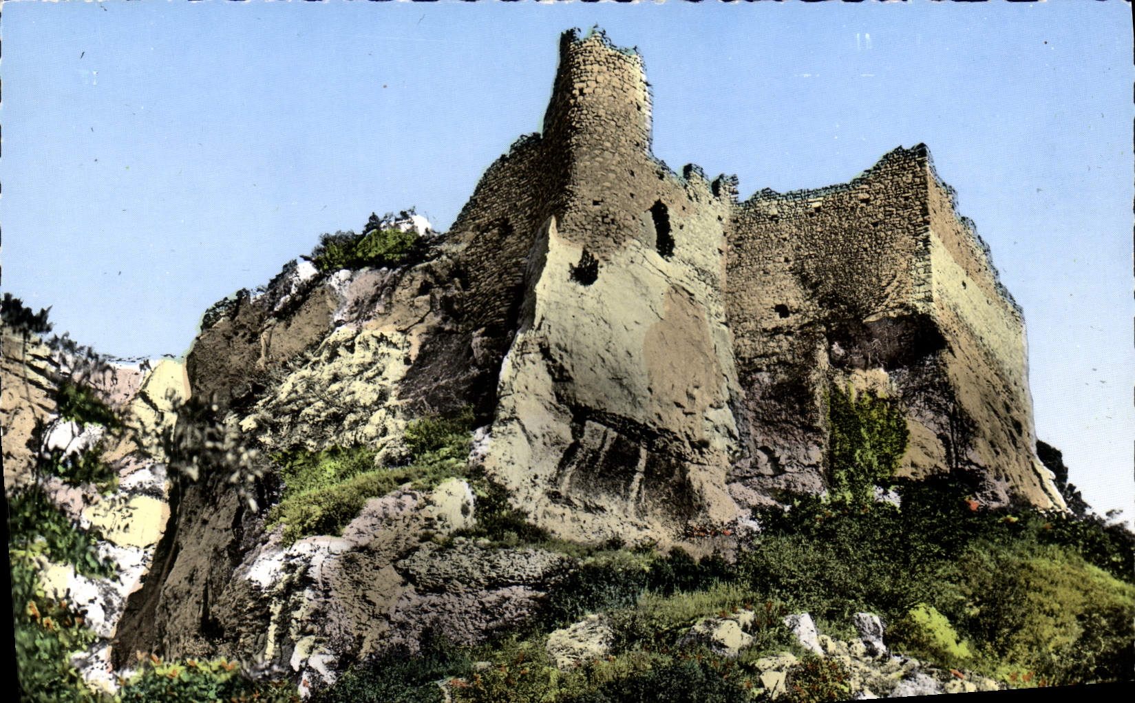 POSTAL MODERNA fuente de las ruinas de Vaucluse del castillo
