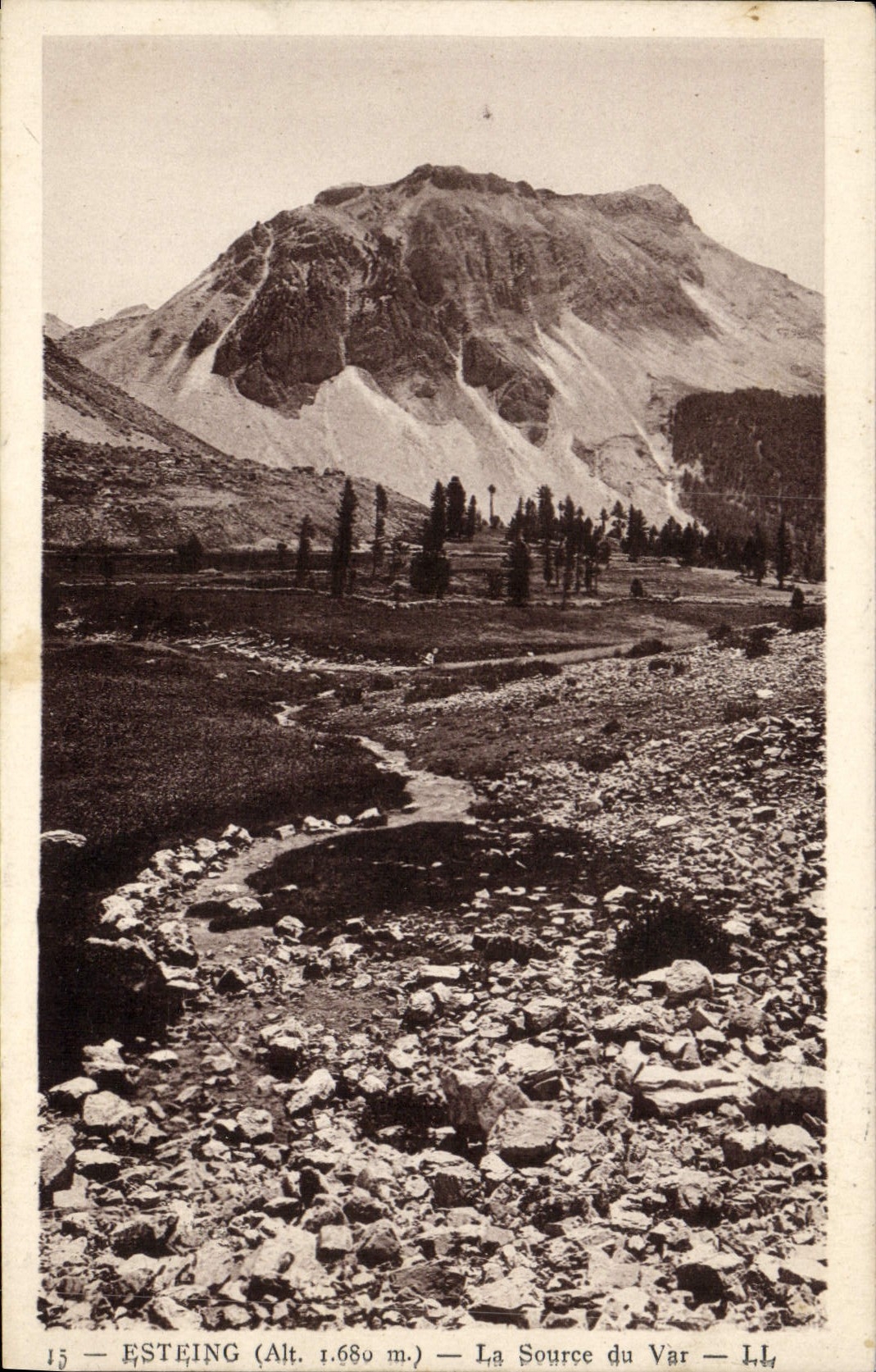 POSTAL Esteing de la VENDIMIA la fuente del VAr