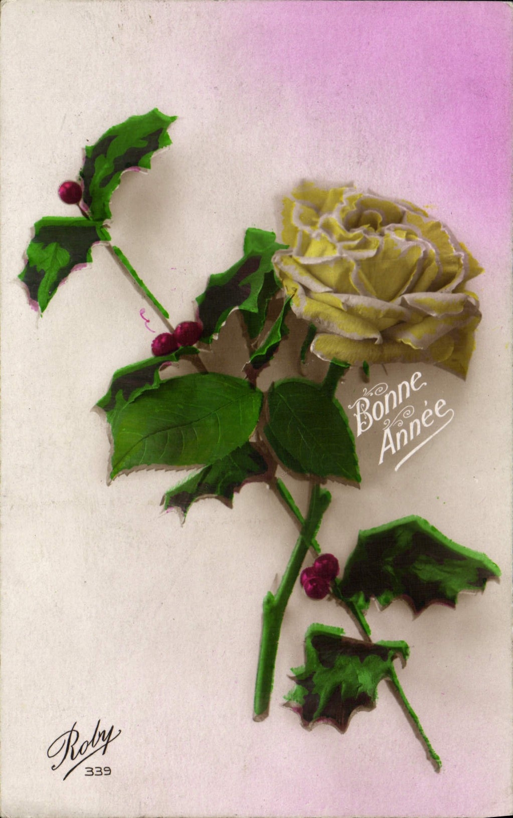 VINTAGE POSTCARD Fantasy Rose Flowers