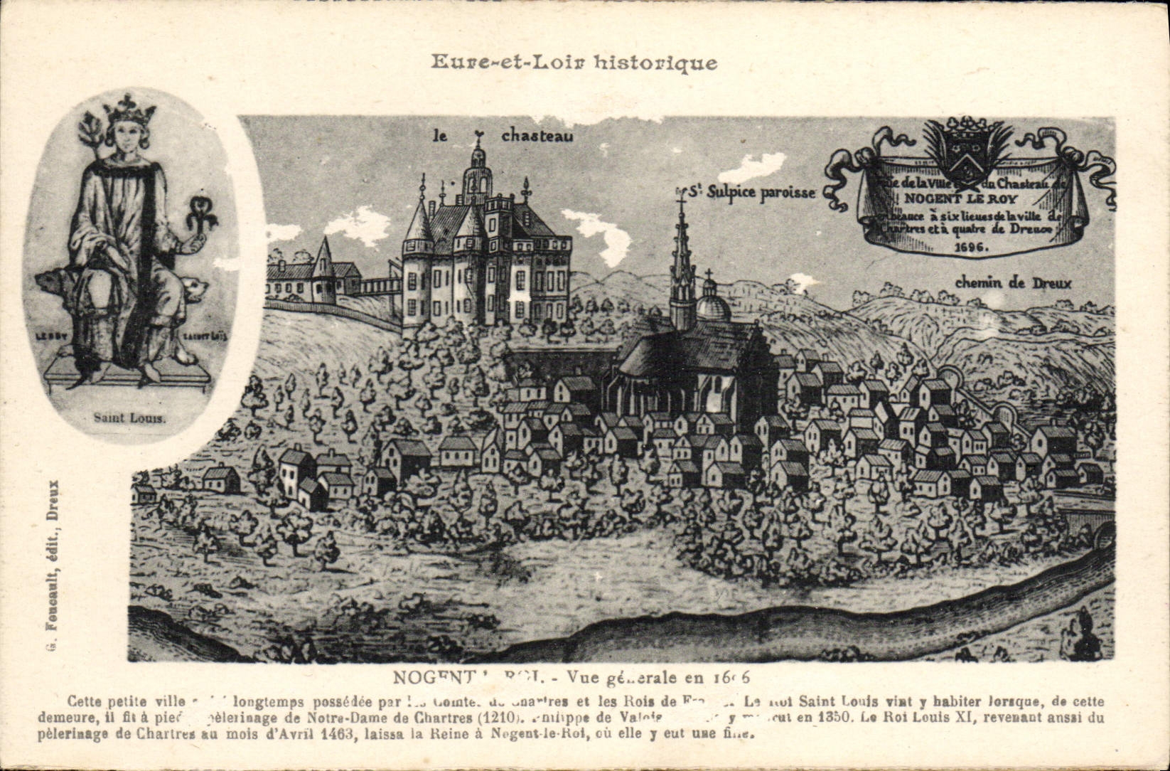 POSTAL Nogent de la VENDIMIA el rey View