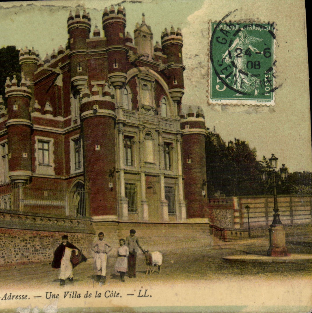 VINTAGE POSTCARD Sainte Address a Villa Of the Dimension