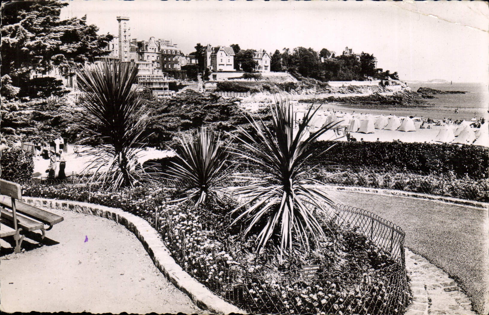 MODERN CARD Dinard Descent Towards the Beach And the Point Of the Viscount