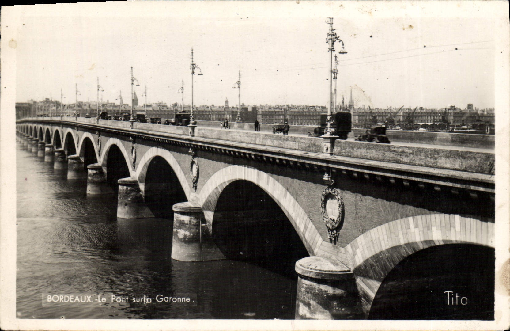 CPM Bordeaux Le Pont Sur La Garonne
