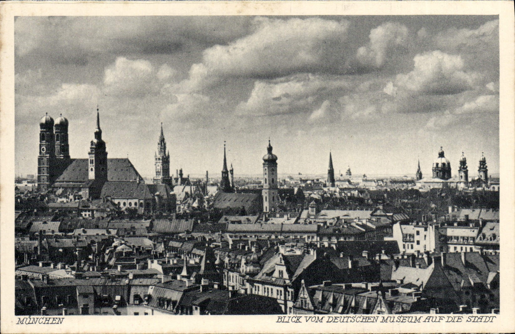 CPA Munchen Blick Vom Deutschen Museum Auf Die Stadt