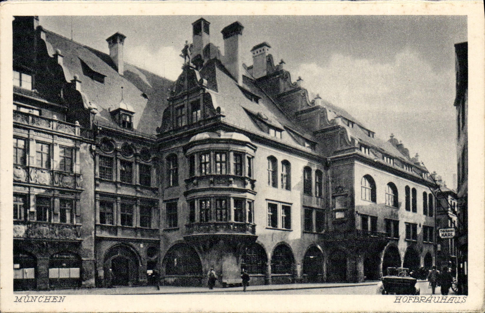 VINTAGE POSTCARD Munchen Hofbrauhaus