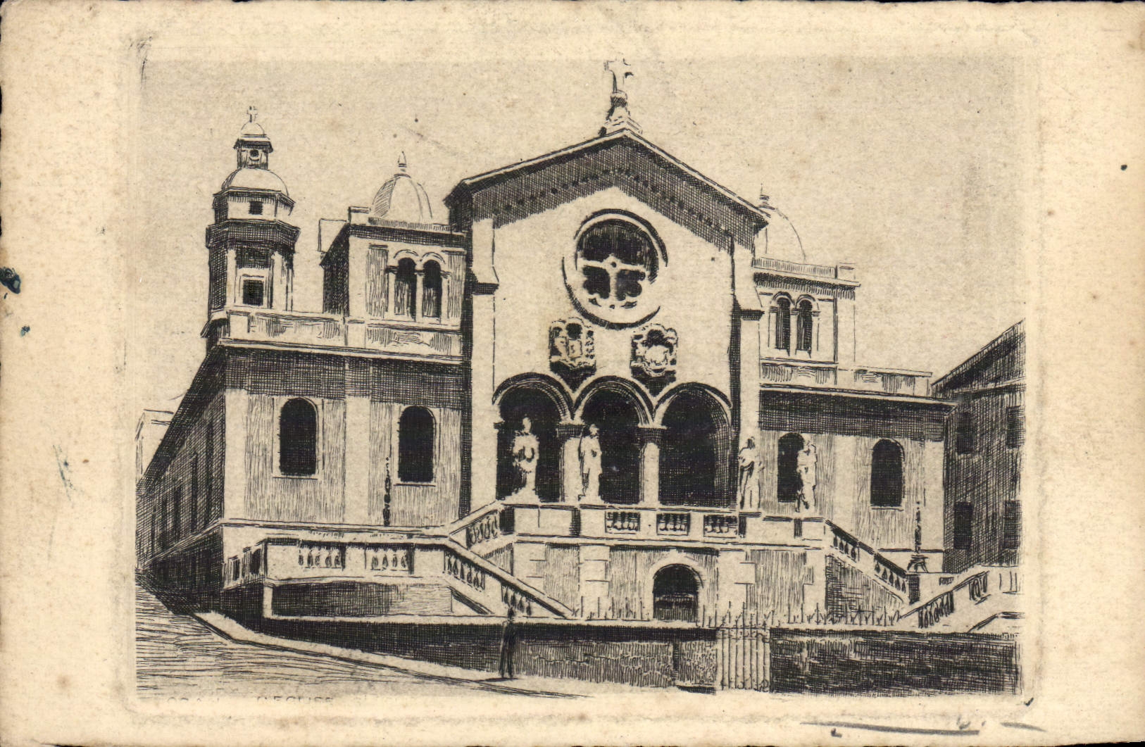 VINTAGE POSTCARD Church