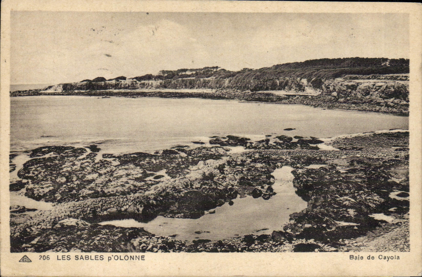 POSTAL Sables d'Olonne Bay De Cayola de la VENDIMIA
