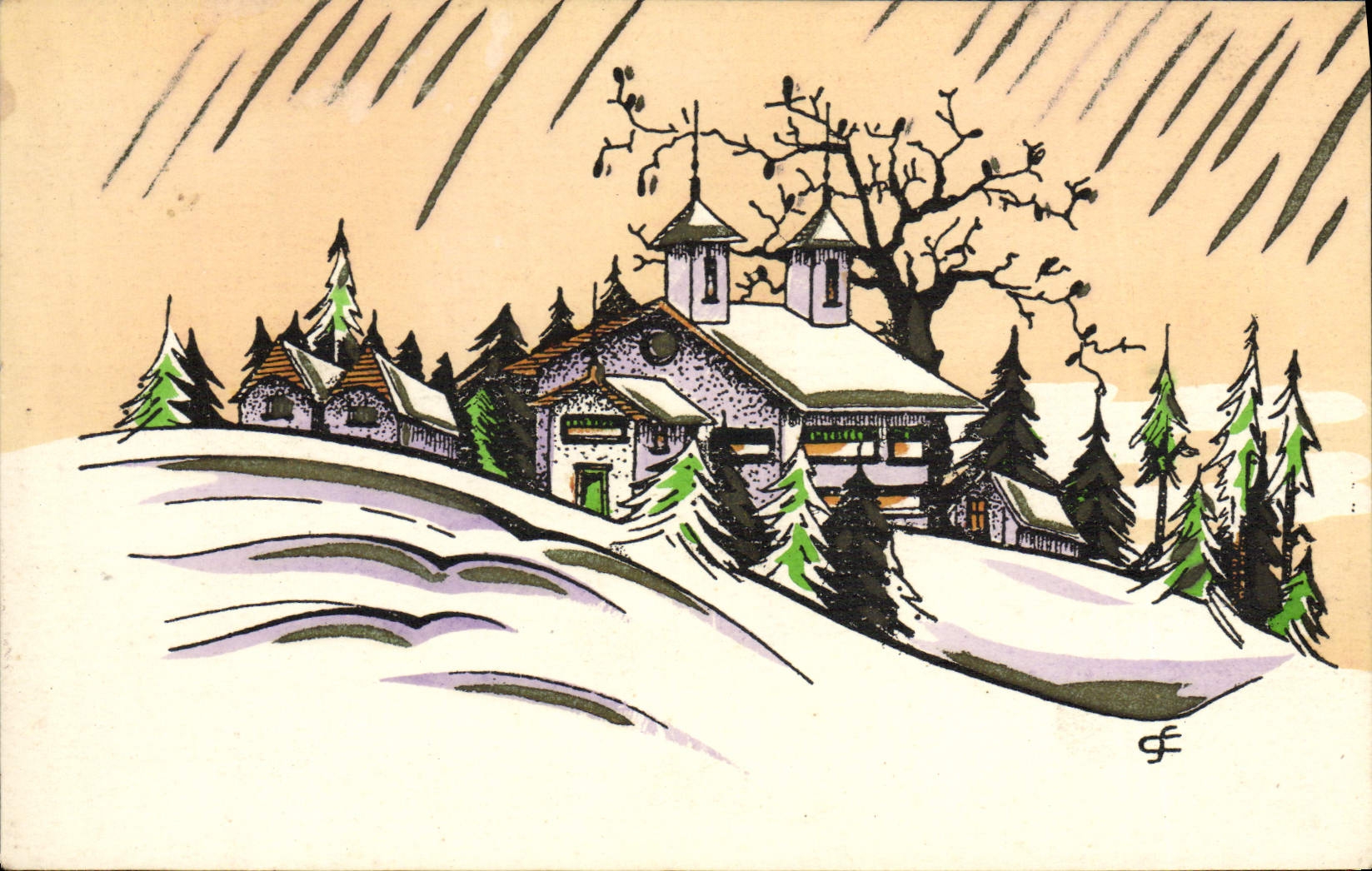 VINTAGE POSTCARD Fantasy