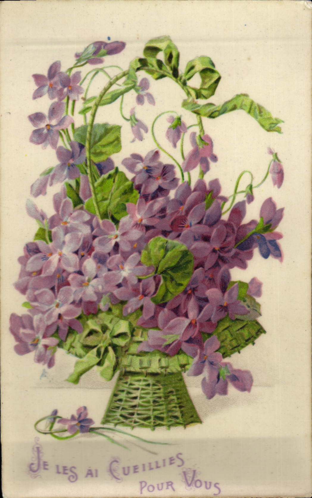 VINTAGE POSTCARD Fantasy Flowers