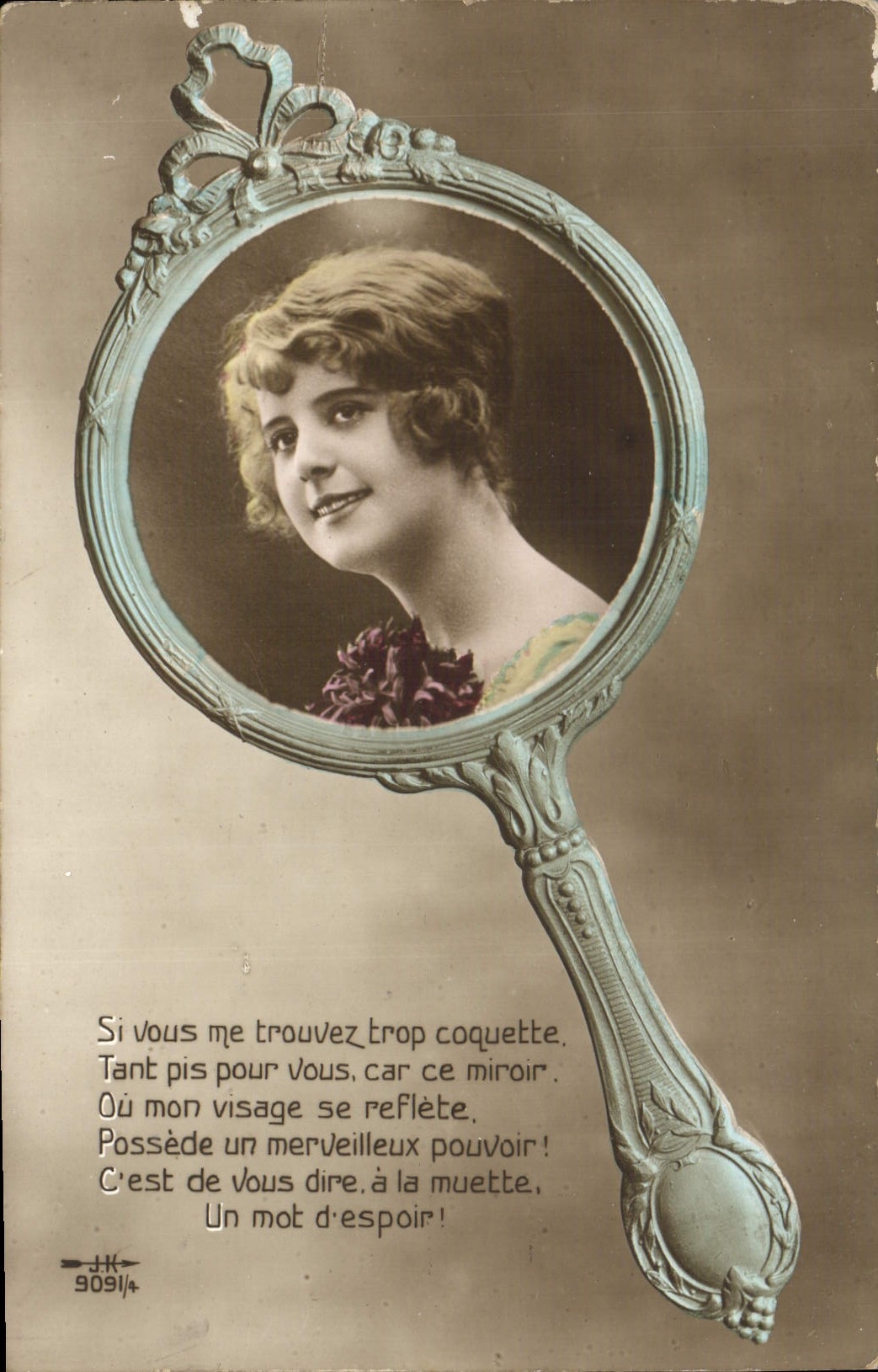 VINTAGE POSTCARD Fantasy Woman