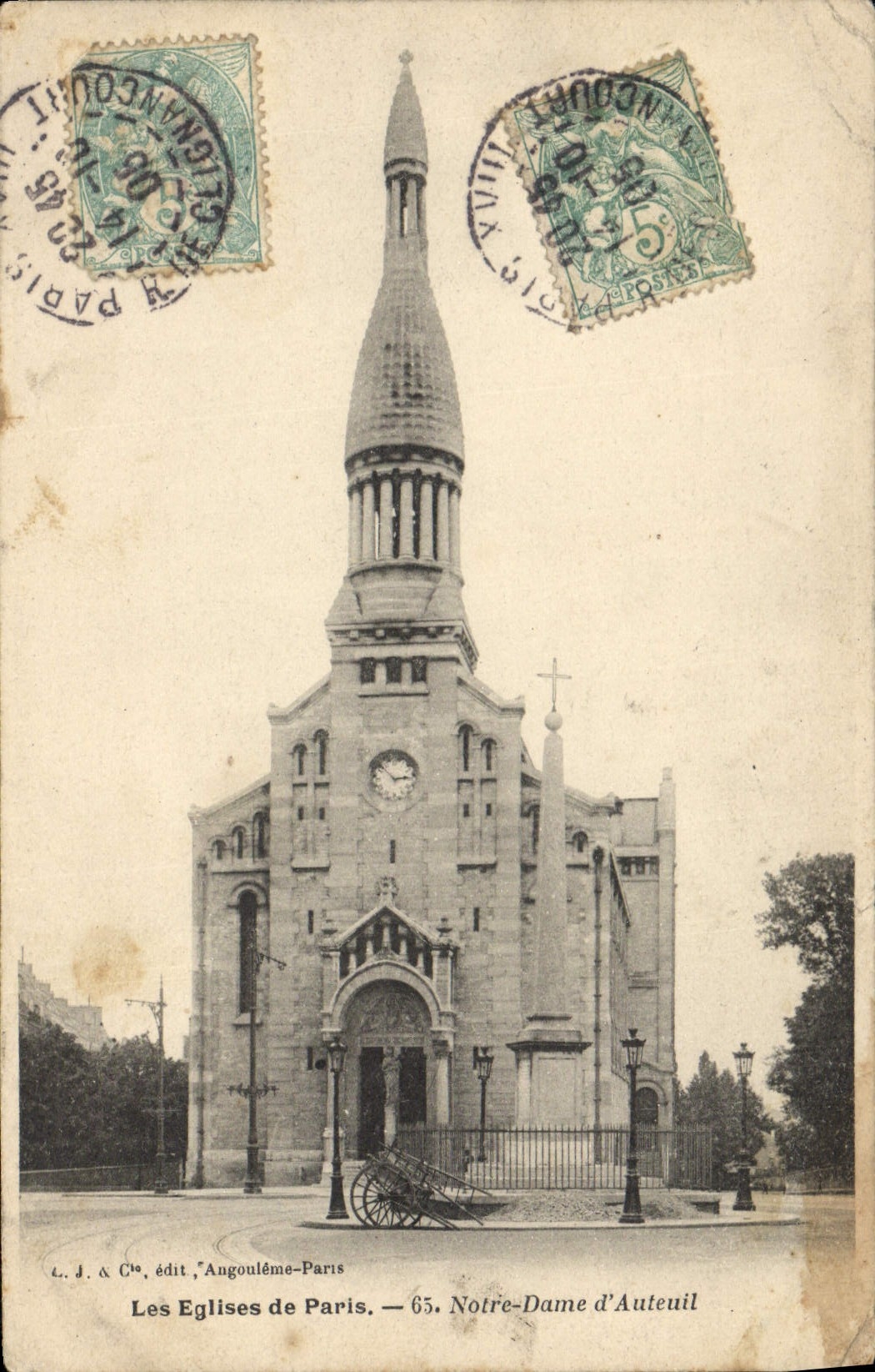CPA Les Eglises De Paris Notre Dame D'Auteuil