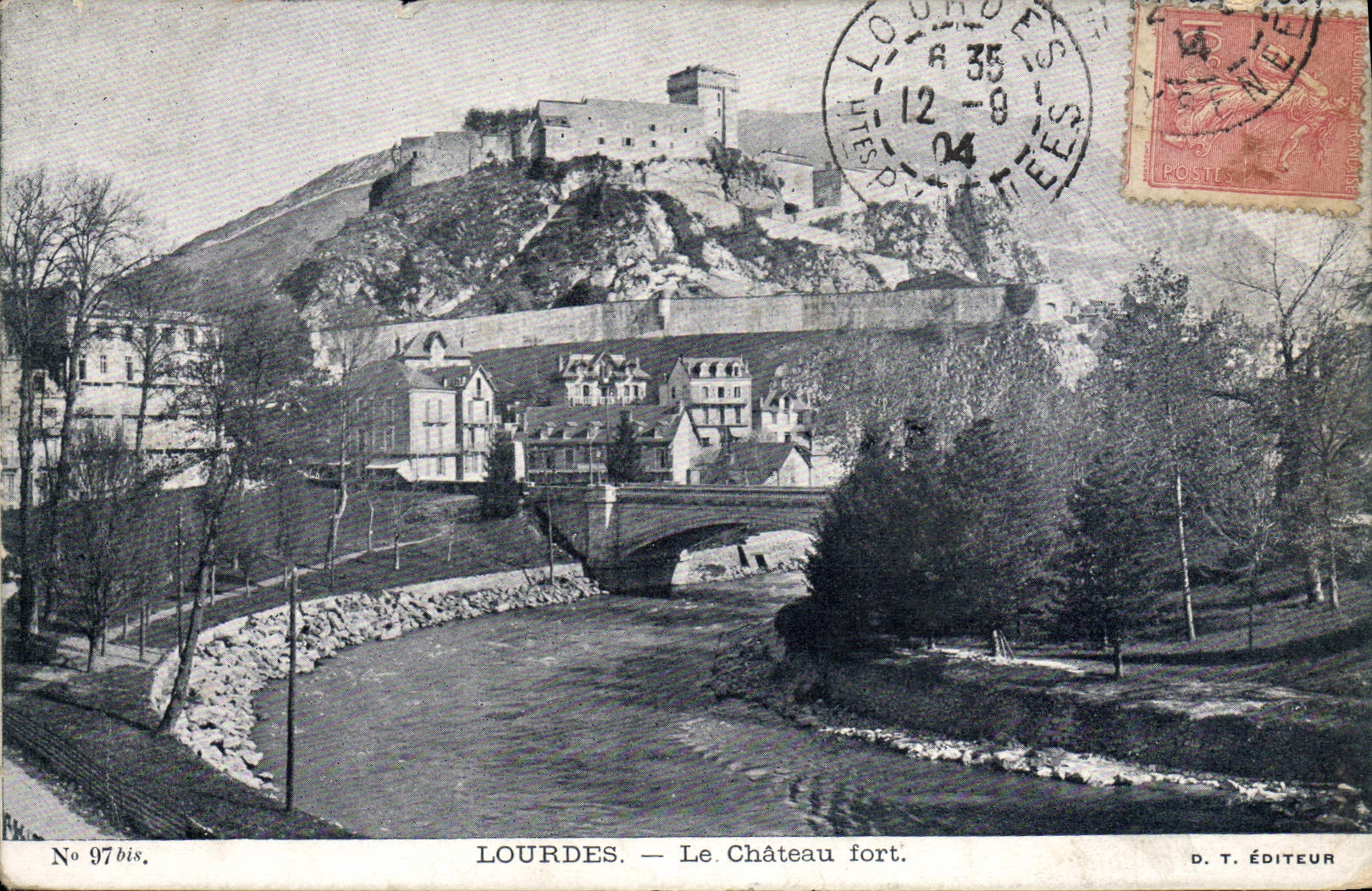 POSTAL de la VENDIMIA pesada el castillo fuerte