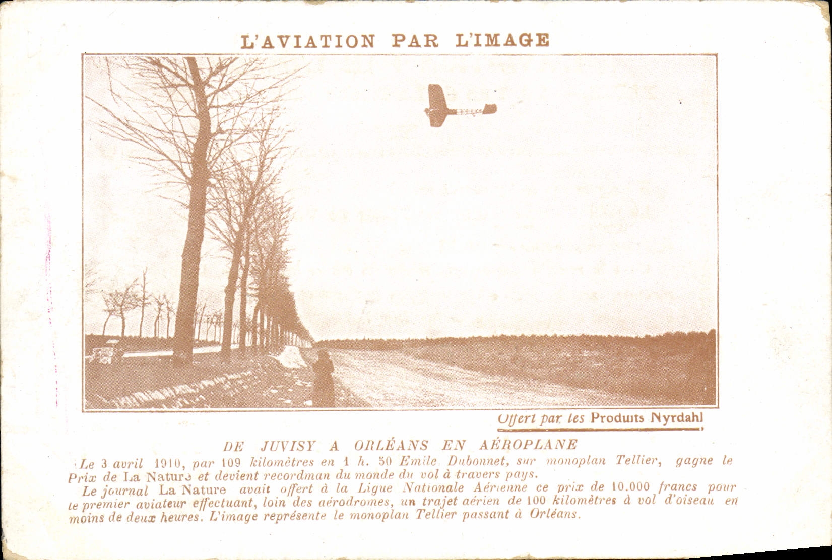 CPA Aviation Avion De Juvisy a Orleans en aeroplane 