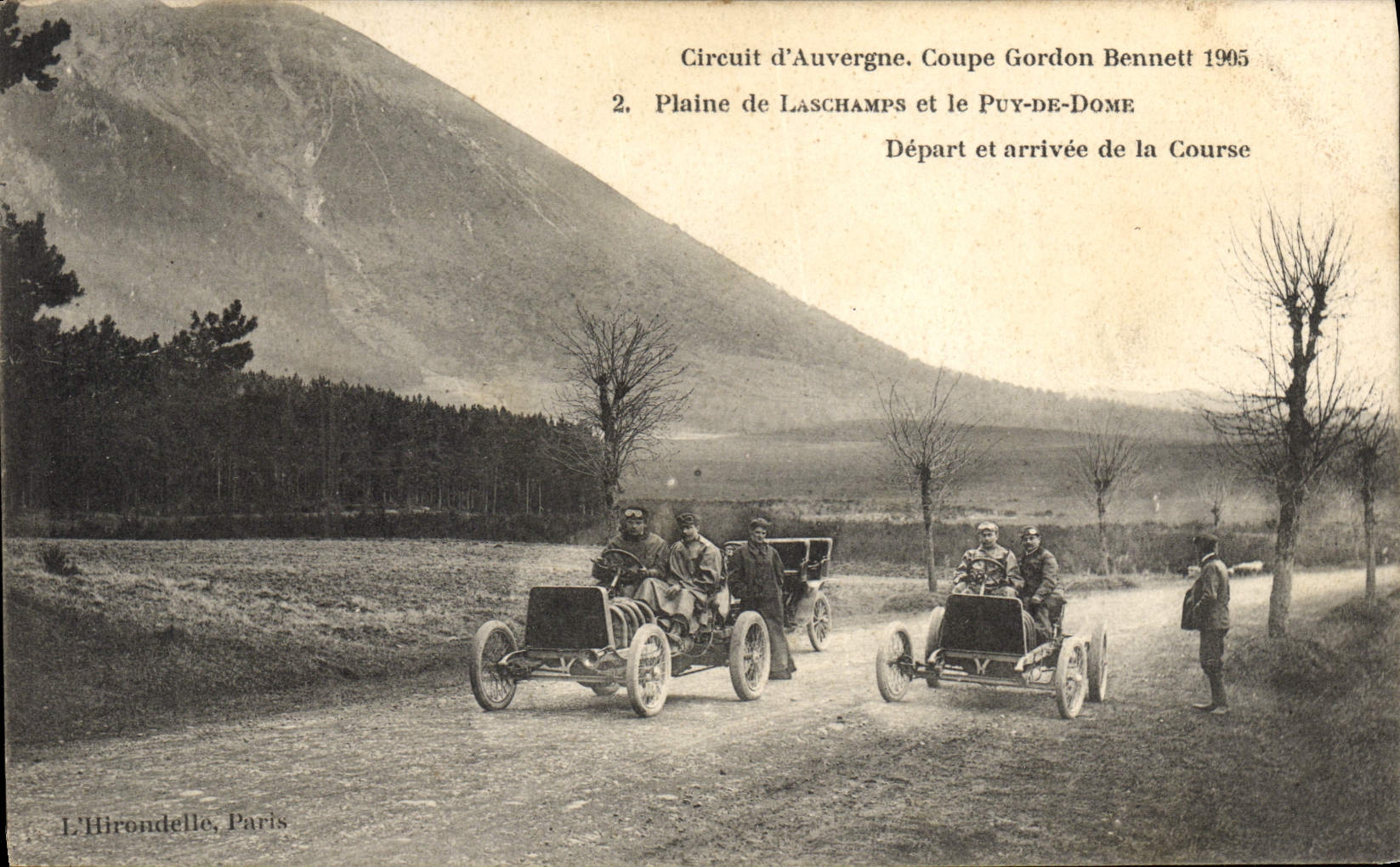CPA Automobile CPA Automobile Coupe Gordon Bennett 5 juillet 1905 Circuit d'Auvergne Plaine de Laschamps Puy de Dome