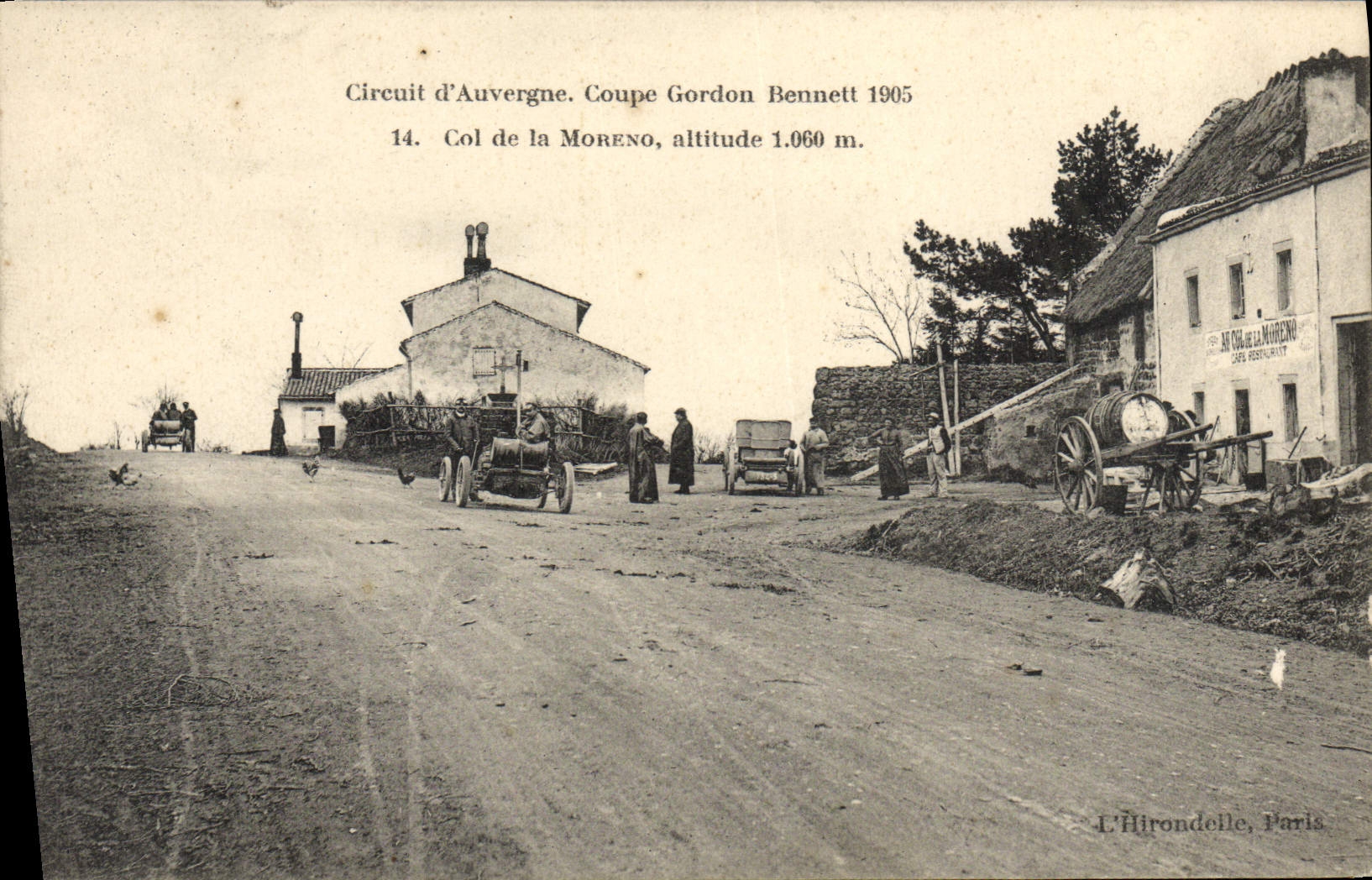 CPA Automobile CPA Automobile Coupe Gordon Bennett 5 juillet 1905 Circuit d'Auvergne Col de la Moreno