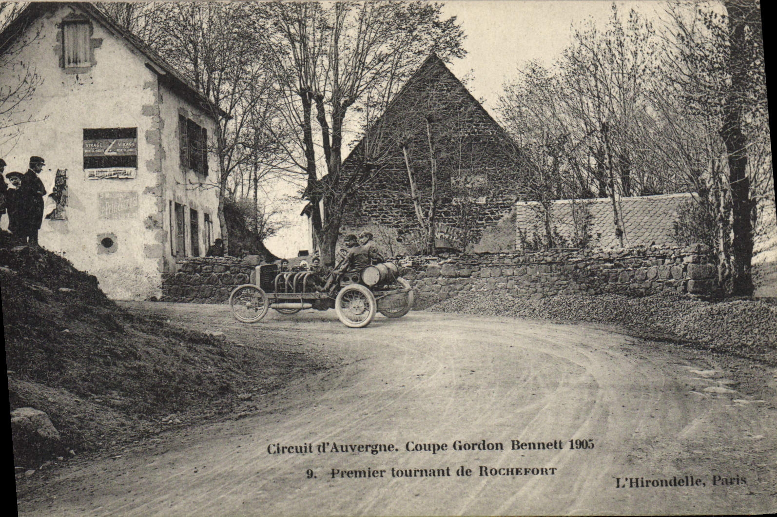 CPA Automobile CPA Automobile CPA Automobile Coupe Gordon Bennett 5 juillet 1905 Circuit d'Auvergne Premier tournant de