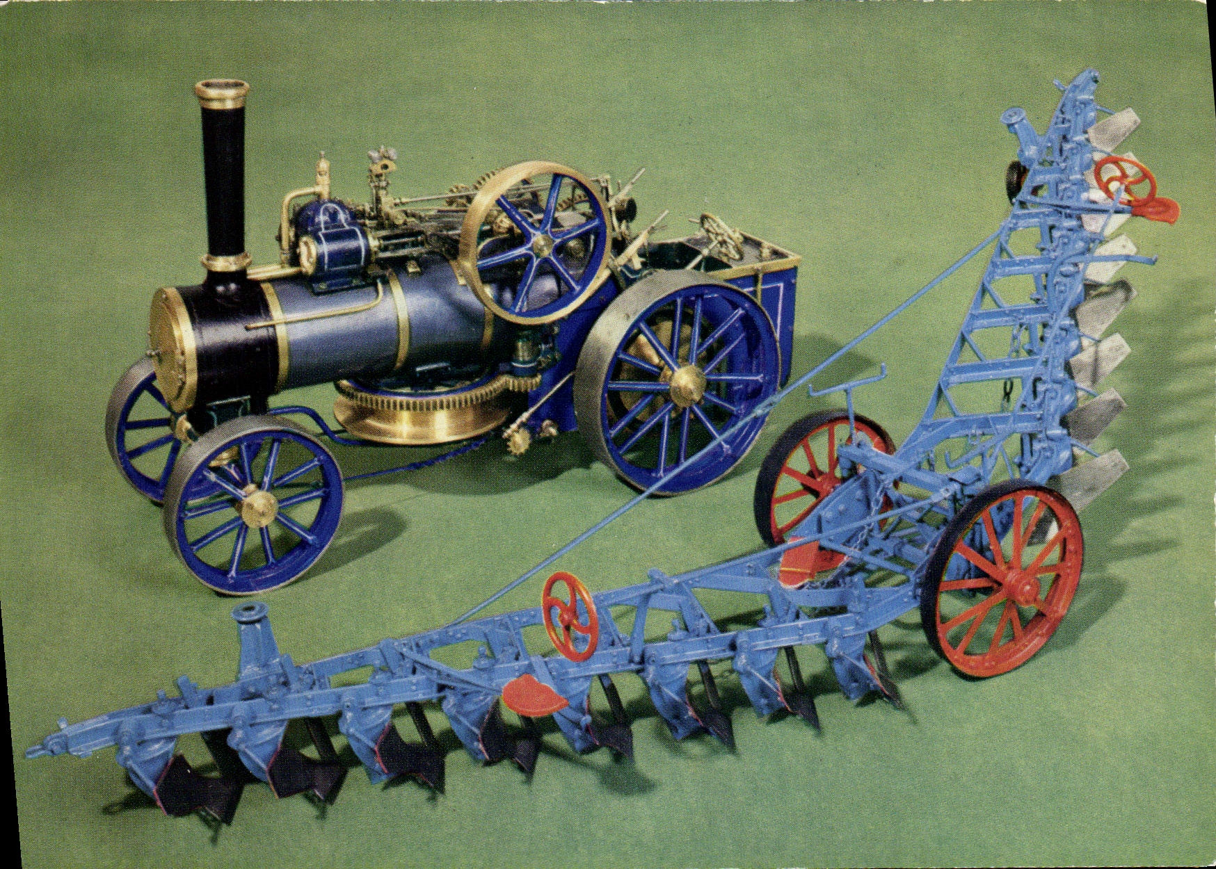 CPM Automobile 19the century Steam Ploughing equipement