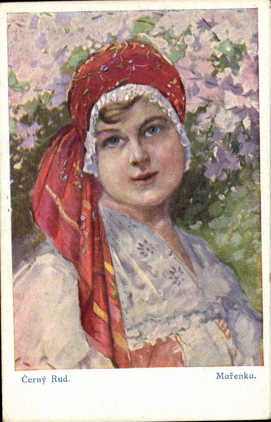 CPA Illustrateur Cerny Rud Marenka 