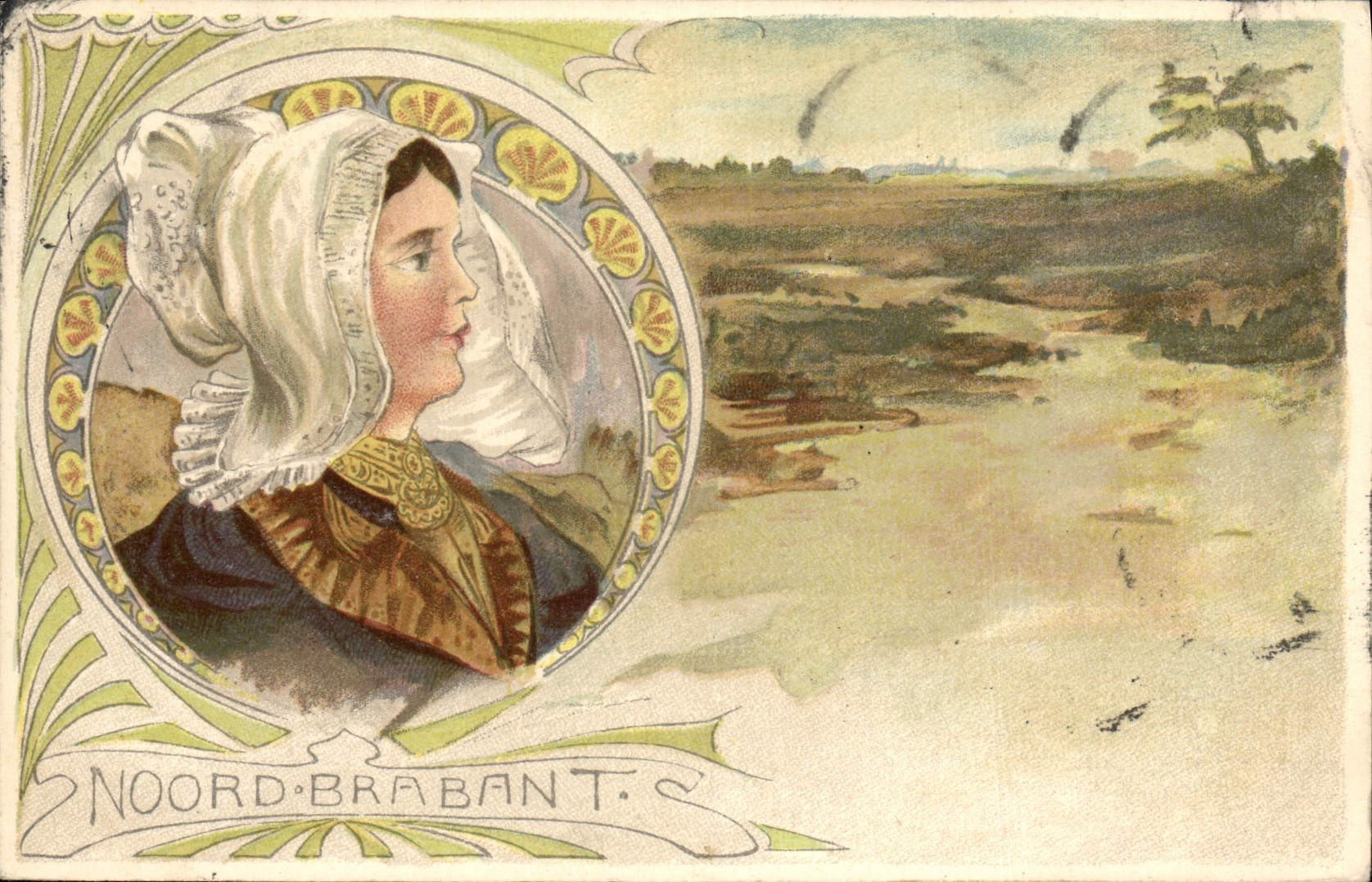 CPA Illustrateur Noord Brabant Folklore