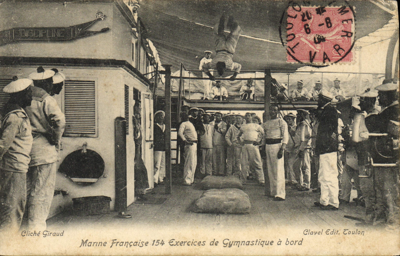 CPA Bateau Guerre Marins 154 exercices de gymnastique a bord 