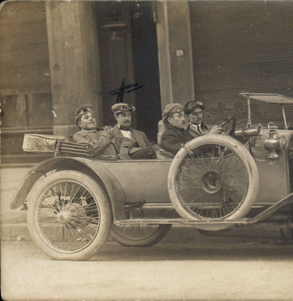 CARTE PHOTO Automobile Lyon