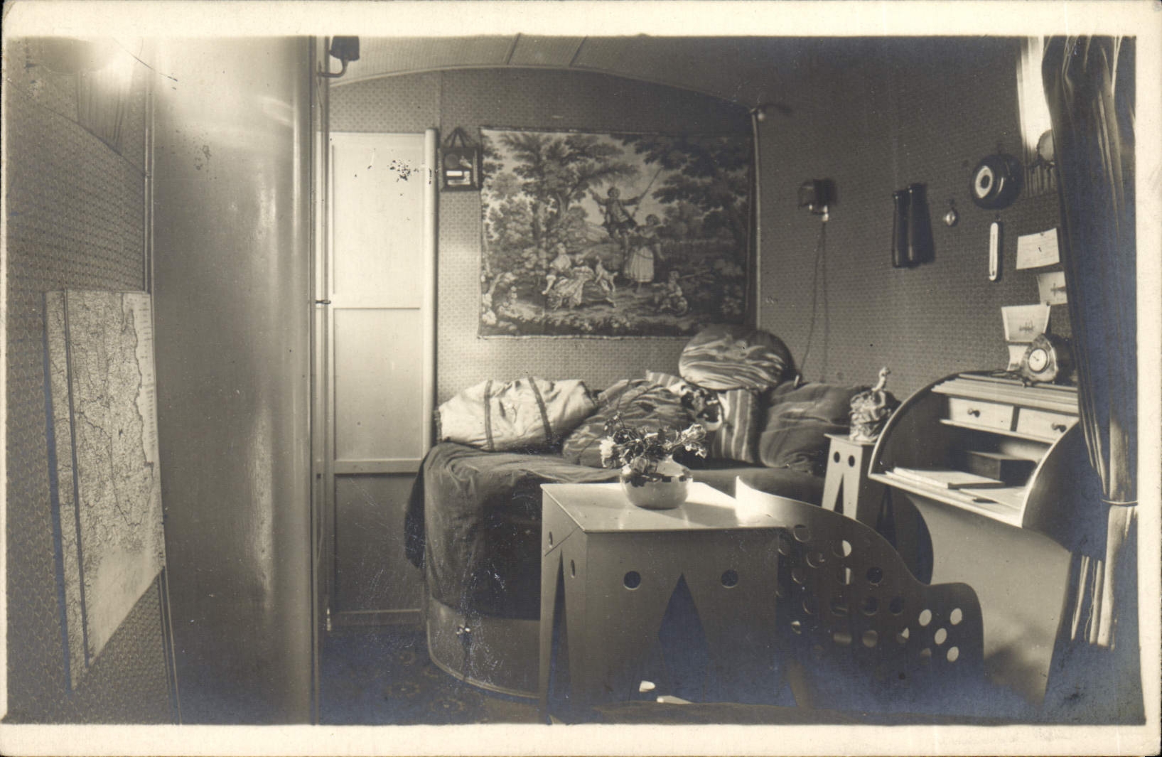 CARTE PHOTO Automobile Couchette
