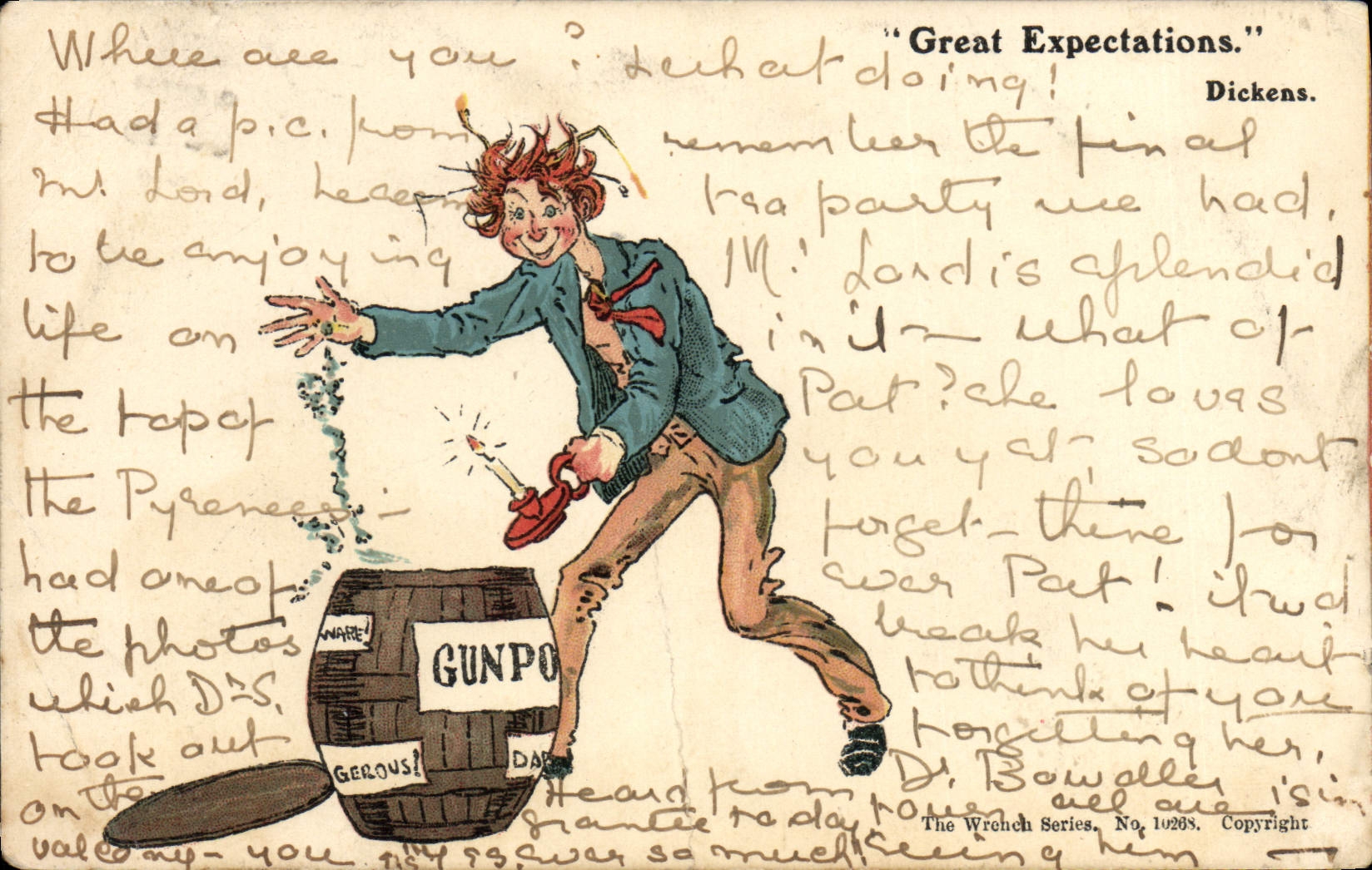 CPA Illustrateur Great Expectations Dickens