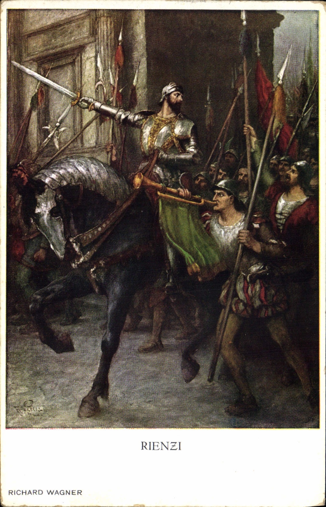 CPA Illustrateur Rienzi Richard Wagner 