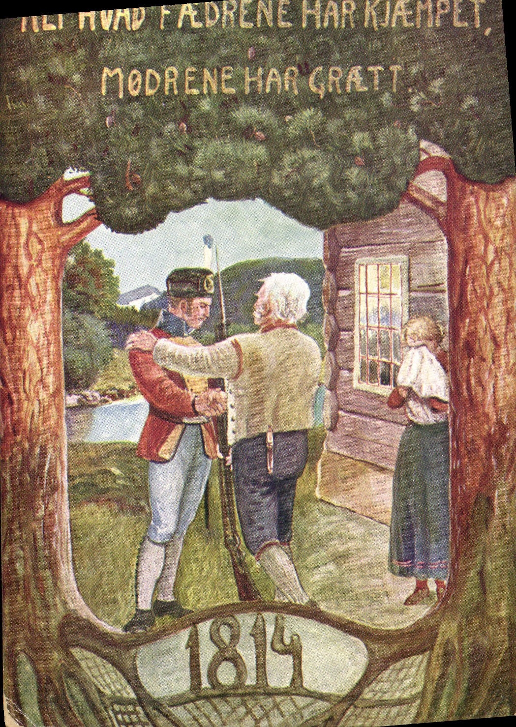 CPA Illustrateur Soldat 1814 Militaria