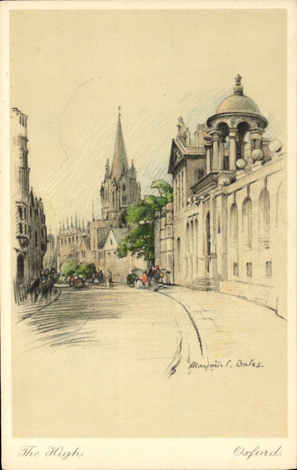 CPA Illustrateur Oxford The High