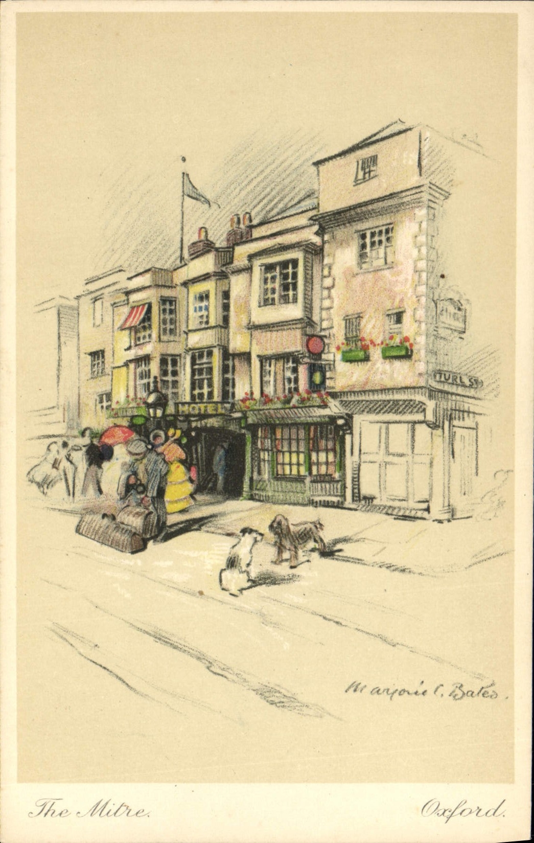 CPA Illustrateur Oxford The Mitre