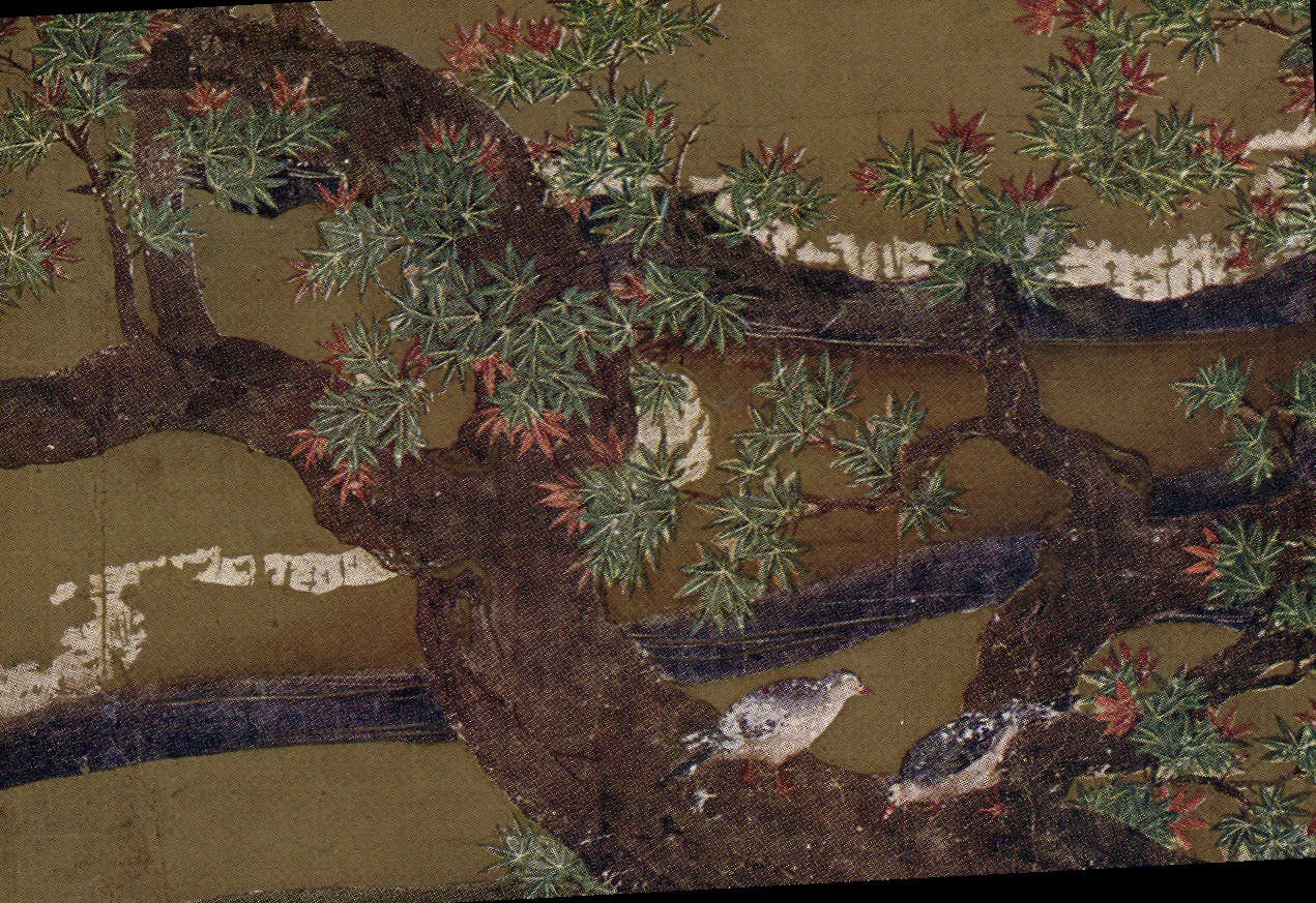 VINTAGE POSTCARD Japanese Japan has share off the murals Emperor' S messenger' S rooms Ninomaru Palace