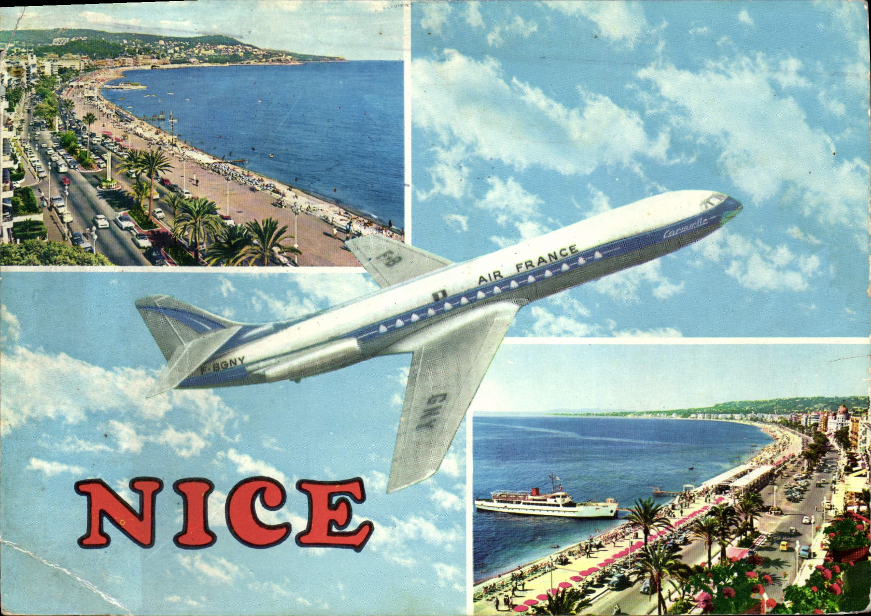 CPM Avion Aviation Nice Air France