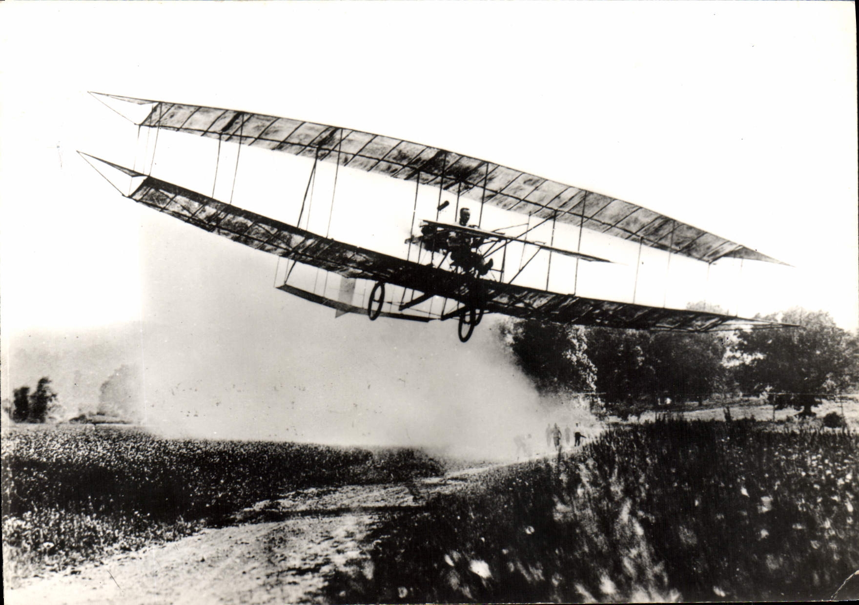 MODERN CARD Avion Aviation July 4th, 1908 pilot June Bug by Curtiss Cuts Scientific American