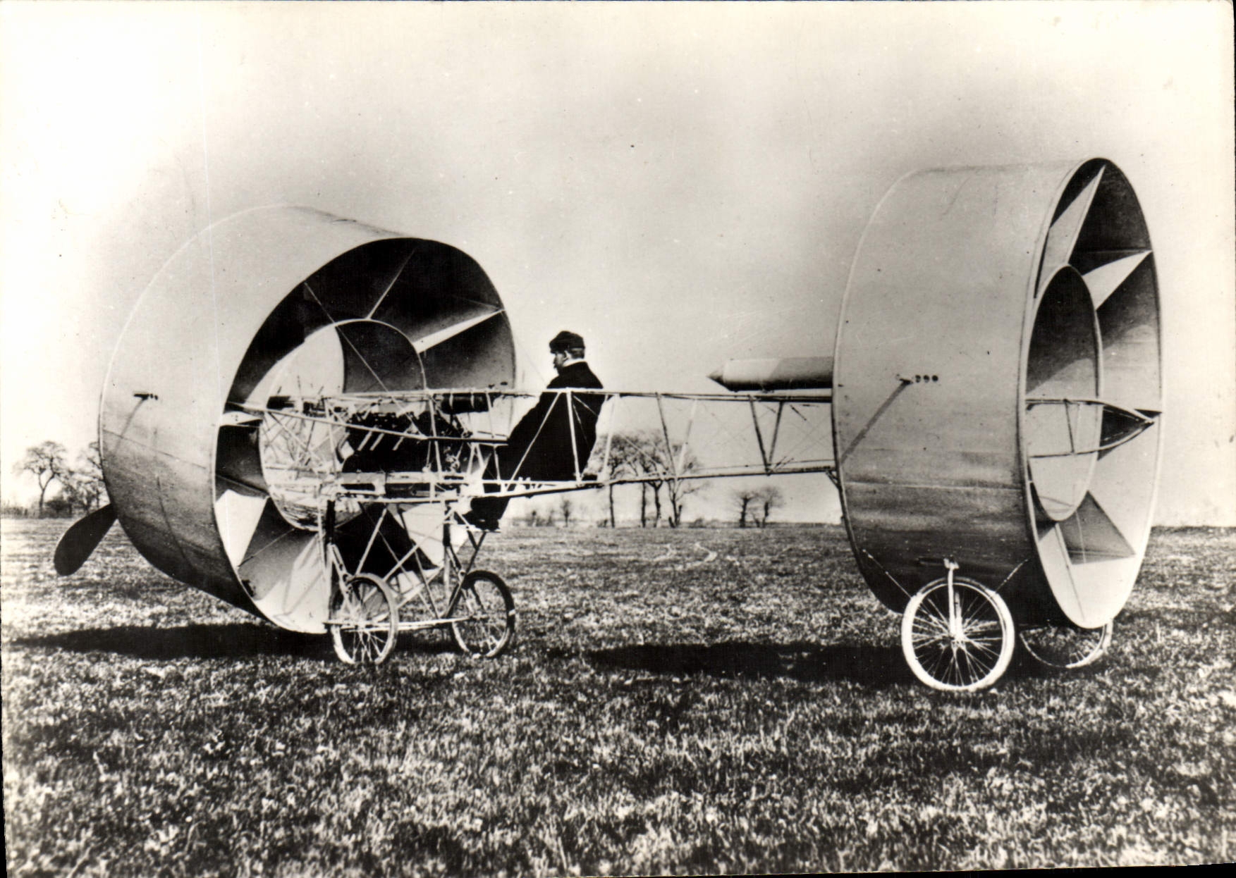 MODERN CARD Plane Aviation 1909 Givaudan