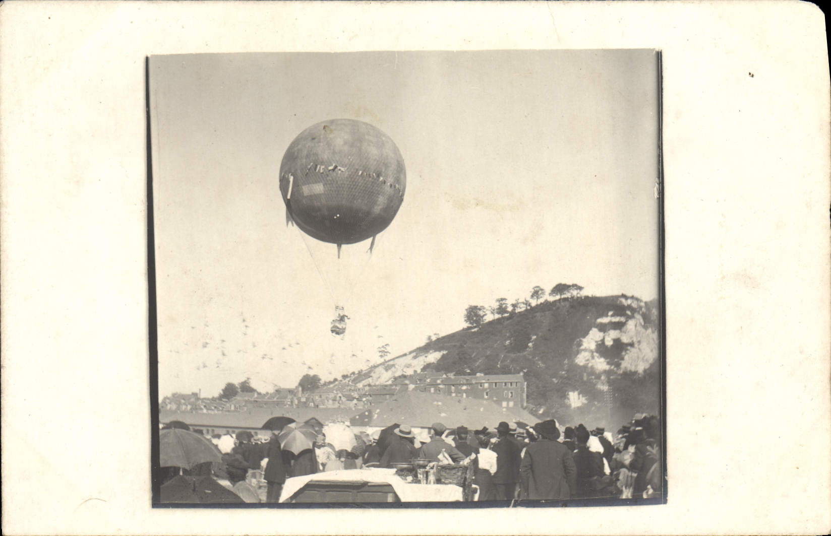 CARTE PHOTO Avion Aviation Ballon