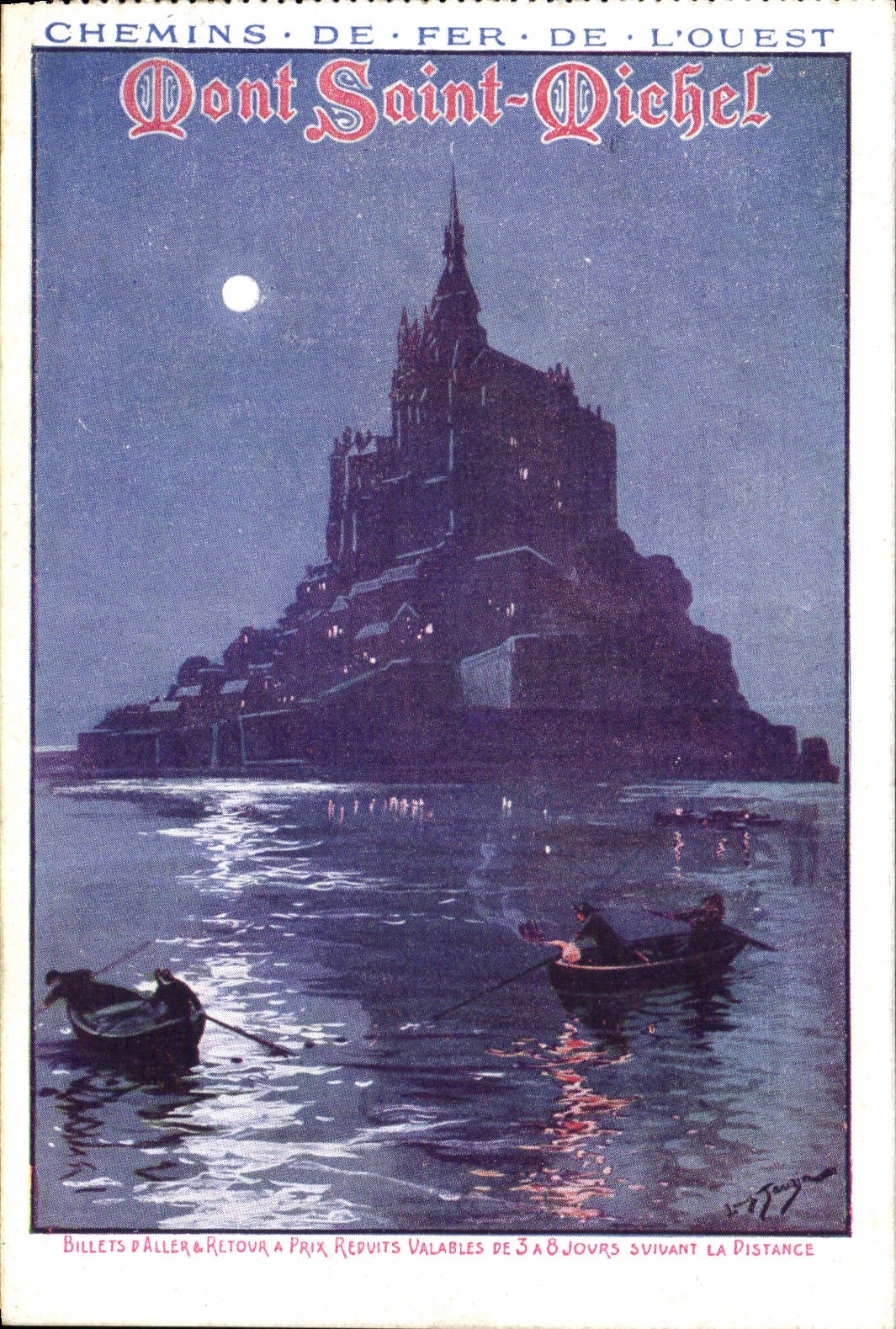 CPA Train Chemins de fer de l'Ouest Mont Saint Michel