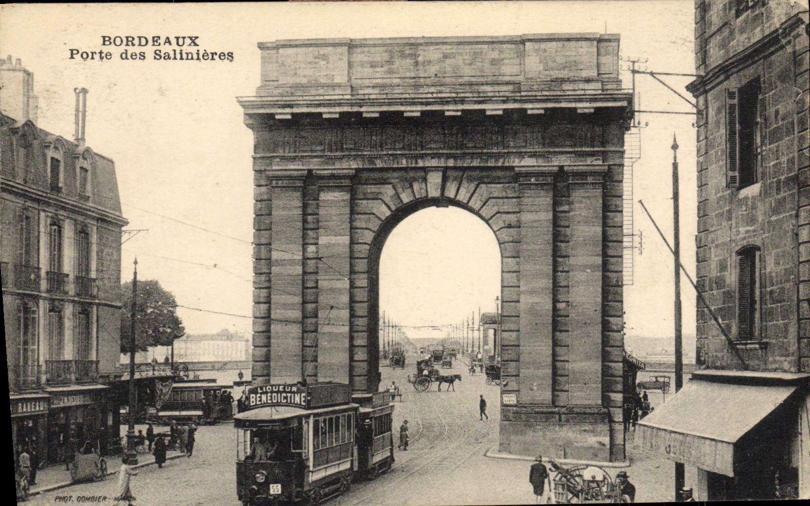 CPA Tramway Bordeaux Porte des Salinieres 