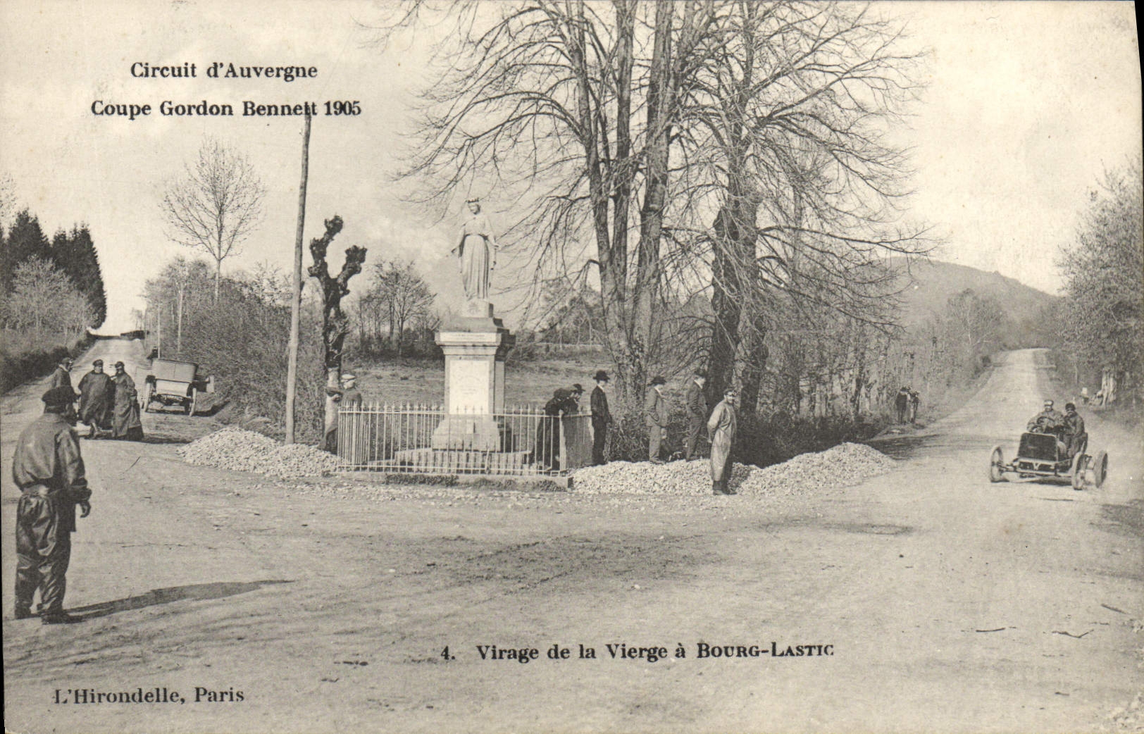 CPA Automobile Coupe Gordon Bennett 1905 Circuit Michelin Virage de la vierge a Bourg Lastic 